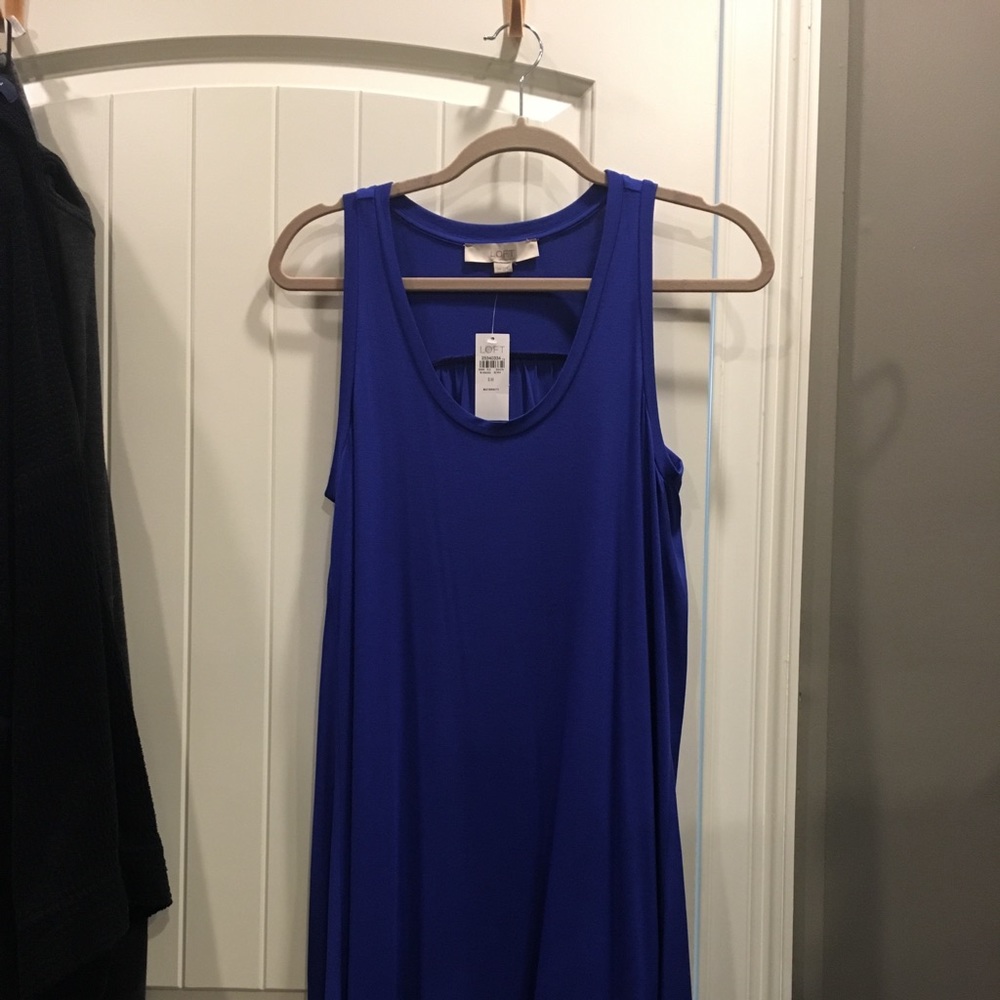 Small maternity royal blue loft dress